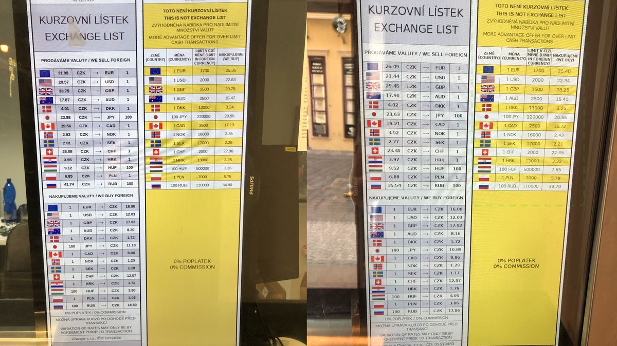 ČNB sebrala licenci třem provozovatelům směnáren v centru Prahy